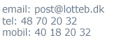 email og tel