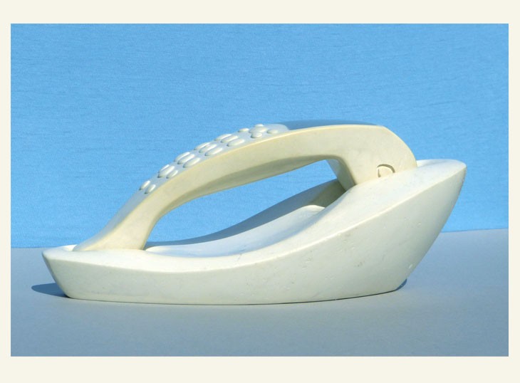 Hvid telefon