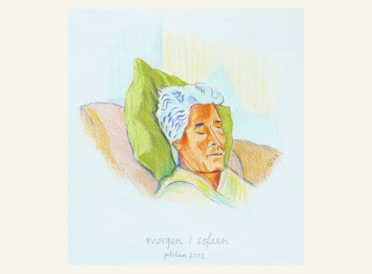 Morgen i sofaen